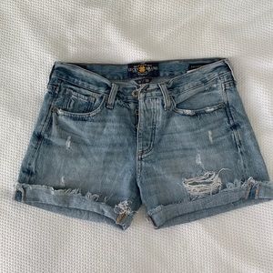 Lucky Brand boyfriend jean shorts